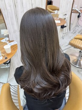 ロンドアジュール 横浜(Lond azur) 髪質改善縮毛矯正レイヤーカット顔周り前髪韓国ミニウルフ/横浜