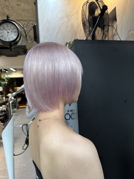 ヴァイス 渋谷店(VAICE) ホワイトピンク/ケアブリーチ/ショート
