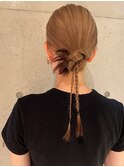 夏でも崩れない　カチもりヘアセット