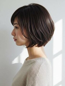 ティモーネ(Timone) ボブの大人感を堪能。ツヤブラウンの美人色