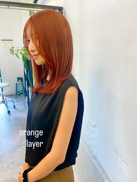 リノ(RINO) 顔まわりレイヤースタイル