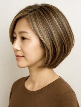 トリッカ 代官山(tricca) 白髪ぼかしカラー/脱白髪染め/ショート/髪質改善