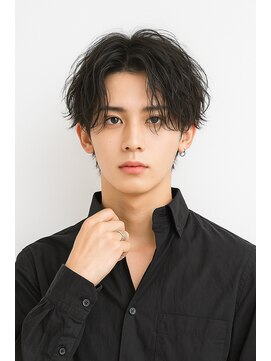 ゲイン(Gain) ショートカット白髪ぼかしダブルカラーハイライトレイヤーカット