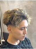 ツイストスパイラル × メッシュカラー × フェード