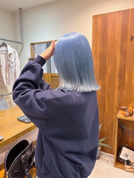 ニクスフリー(nix free) ハイトーンブリーチペールブルーサファイア20代10代30代髪質改善