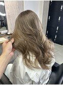 ミルクティーベージュダブルカラーインナーカラーケアブリーチ