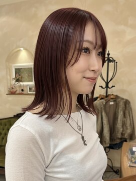 ビュートリアム265(BEAUTRIUM 265) ★ボルドーカラー/結べるくびれボブ/小顔ボブ/シースルーバング