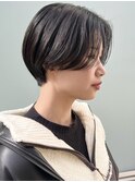 20代30代前髪なしショートハンサムショート丸みショートレイヤー