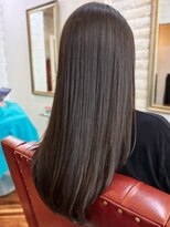 アトリエ ミム 二子玉川店(atelier mim)&nbsp;ナチュラルストレート アッシュグレージュ 髪質改善 サラツヤ