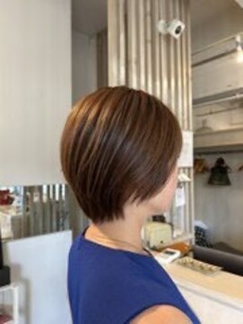 アシャ ヘアー ソリューション 神戸店(asha hair solution) イメチェン/ピンクベージュ/アンブレラカラー/前髪/摂津本山