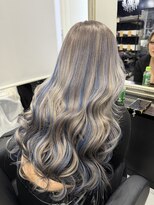 ヘアーデザイン ジェルム(Hair Design germe)&nbsp;シルバー×ブルー  MAYUKO