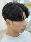 天神メンズパーマニュアンスパーマフェザーパーマセンターパート