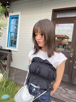 アズグロウヘアー(AS GROW HAIR) 透明感の暗髪で透け感のあるスタイルに