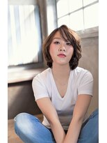 ナナナ パレナ 大津膳所店(nanana parena) 女性フォルムでくせ毛風ショートスタイル【nanana parena】