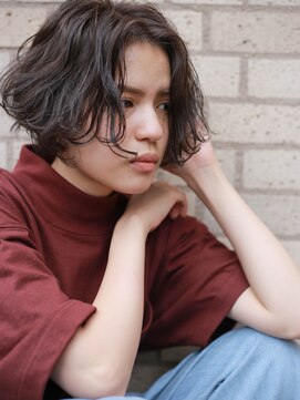 ドゥーア 代官山(Door) ウェーブミックスショートボブ 2