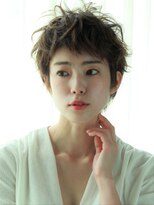 グラス(grass)&nbsp;ボーイッシュ　ショート　パーマ　ベビーバング