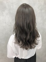 モノトーングレージュ_セミロング