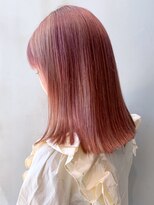 アイティー バイ アルバム 中野店(IT by ALBUM) ピンクミディ_ハイライトカラーセミウェットウェーブ_ba302522