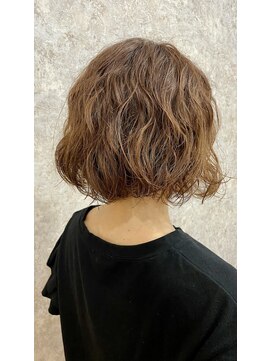 シュガービー(SUGAR-B) 【SUGAR-B】大人ボブパーマ ハイトーンベージュ