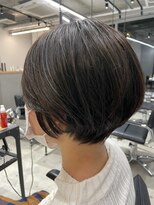 ピボット 北千住(PIVOT) 大人可愛い20代30代40代黒髪前下がりショートボブ丸みショート