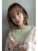 ブエナビスタ(BUENA VISTA)&nbsp;【BUENAVISTA】大人かわいい前髪ボブ/インナーカラー/イルミナ