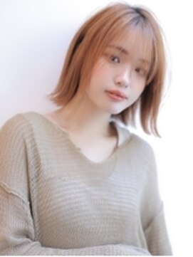アグ ヘアー シーファ 石巻さくら町店(Agu hair sifa) 《Agu hair》長めバングでつくるタッセルボブ