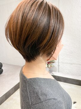 ピボット 北千住(PIVOT) 大人可愛い20代30代40代前下がりショートボブ丸みショート