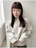 【haif okada】 オン眉ストレートヘア