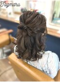 お呼ばれに♪キレイめハーフアップ♪