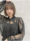 ショコラアッシュヘルシースタイルふんわりカールくびれヘア小顔