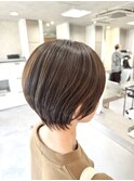 熊本　くびれショートカット大人ショート　30代40代ヘアスタイル