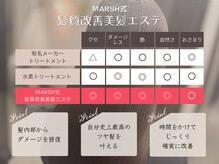 MARSH式髪質改善美髪エステでツヤ髪に[髪質改善トリートメント]