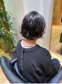 ラフなミニボブニュアンスパーマ