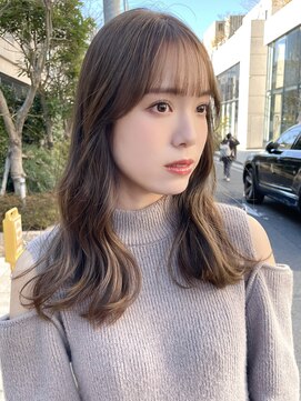 ノラ ヘアーサロン(NORA HAIR SALON) ナチュラル小顔前髪あり後れ毛サイドバング結べるボブくびれヘア