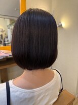 ラシック(La shic) 【La shicお客様スタイル】ワンレンボブとネビ-ジュカラ-