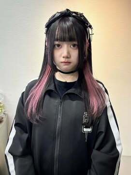 ベル(BEL) 【デザインカラー】インナーカラー×ペールピンク