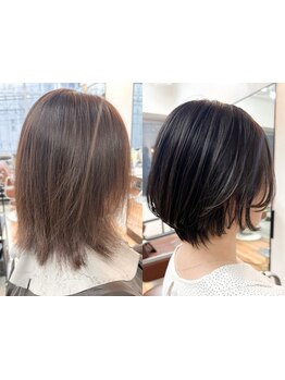 360℃似合わせカットでお悩み解決【白髪染め/白髪ぼかしハイライト/ボブ/メンズ/メンズパーマ/men's】