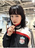 薬院【honen】ショートボブウルフレイヤー髪質改善メテオカラー
