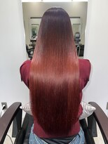 フリック 京都河原町店(FLICK)&nbsp;ワインレッド/ダブルカラー/インナーカラー/学割U24/京都/河原町