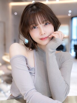 エースハバナ 渋谷(1 HAVANA) レイヤーボブ/20代30代きれいめ/顔周りカット