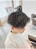 パーマ朝楽/クラウドパーマ/マッシュウルフパーマ/ジュリー