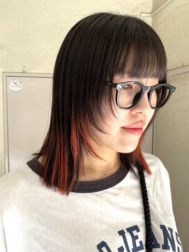 コロ(COLO) 【吉祥寺】ポイントブリーチ　エンドカラー オレンジ