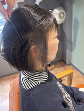 ホワイトグレー×インナーカラー