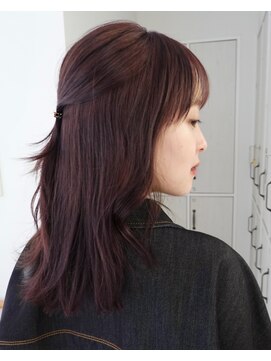 ガーデンヨコハマ(GARDEN YOKOHAMA) モーヴブラウン ワインレッド ミディアムレイヤー 小顔