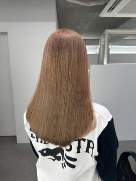 イロウ 山口どうもん店(IROW) ダブルカラー/切りっぱなし/ベージュ/ブリーチカラー