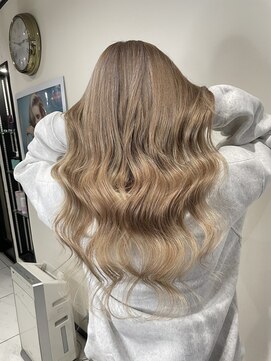 ヘアーデザイン ジェルム(Hair Design germe) プルエクステミルクティーベージュ #しのだスペシャル