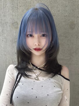 モニカ 栄店(MONIQA) ブルー×ブラウン