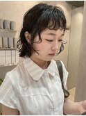 川崎くびれハンサムマッシュショートボブパーマカラー白髪染め