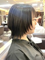 キャラ 池袋本店(CHARA)&nbsp;短かめウルフカットも縮毛矯正でまとまりやすい髪に♪【大村】