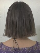 ブルーフェーセス 表参道(blue faces) 『blue faces』スモーキーラベンダーグレージュ切りっぱなしボブ